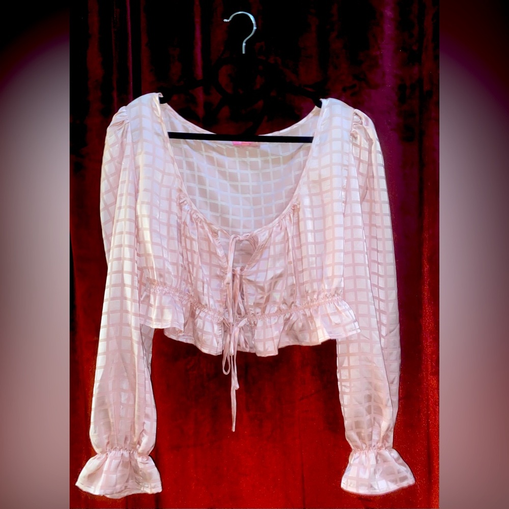 Sugar Thrillz pink long sleeve top